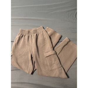 Grayson Threads Wide Legged Dark Gray Cargo Sweatpants Women's Size XS